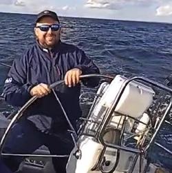 Daniel Wlaźlak on the Baltic Sea