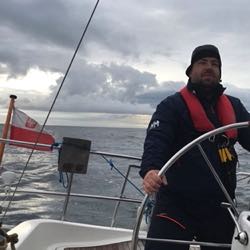 Daniel Wlaźlak on the Baltic Sea